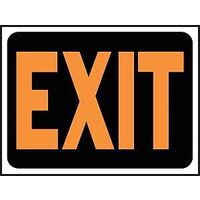SIGN ID EXIT 12IN 9IN BLK