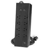 0186700 - SURGE COAX A&C 3000J BLACK 6FT