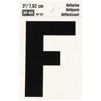 0198895 - LETTER HOUSE F 3IN REFL BLK