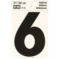 Hy-Ko RV Reflective Weather Resistant Number Tag