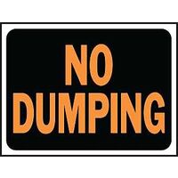 SIGN ID NO DUMPING 12IN 9IN