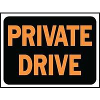 SIGN ID PRIVATE DRV 12IN 9IN