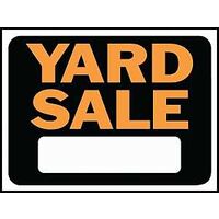 SIGN ID YD SALE 12IN 9IN BLK