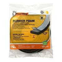 RUBBER FOAM TAPE BLK 1INX10FT 