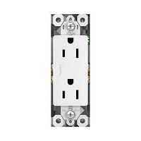 RECEPTACLE DECO WHITE 15A 125V