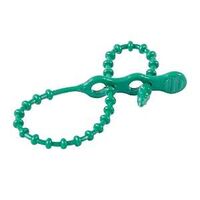 CABLE TIE BEADED 18IN GREEN   