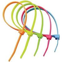 CABLE TIE ASST FLUO 75LB 8IN  