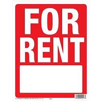 SIGN W/FRAME FOR RENT 14X18IN 