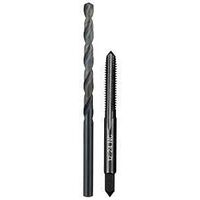 Milwaukee 49-57-5530 Drill and Tap Bit, HCS, Black Oxide, Specifications: #12-24 NC Straight Flute Plug Tap, #16 Drill