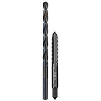 Milwaukee 49-57-5534 Drill and Tap Bit, HCS, Black Oxide, Specifications: 1/4-20 NC Straight Flute Plug Tap, #7 Drill