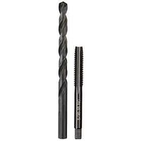 Milwaukee 49-57-5542 Drill and Tap Bit, HCS, Black Oxide, Specifications: 5/16-18 NC Straight Flute Plug Tap, F Drill