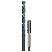 Milwaukee 49-57-5554 Drill and Tap Bit, HCS, Black Oxide, Specifications: M10x1.5 Straight Flute Plug Tap, R Drill