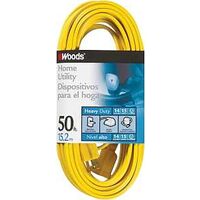 0335364 - CORD EXT INDR FLT14/3X50FT YEL