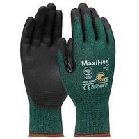 Boss MaxiFlex Cut 34-8743T/M Seamless Knit Coated Gloves, M, Reinforced Thumb, Knit Wrist Cuff, Nitrile Coating