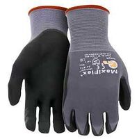 Boss MaxiFlex Cut 34-8743T/XL Seamless Knit Coated Gloves, XL, Reinforced Thumb, Knit Wrist Cuff, Nitrile Coating