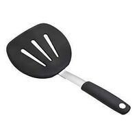 Good Grips 1071533 Pancake Turner, 6 in W Blade, 12 in OAL, Silicone Blade, Black/Silver
