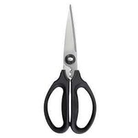 Good Grips 1072121 Kitchen and Herb Scissors, Stainless Steel Blade, Plastic Handle, Black, 8-3/4 in OAL