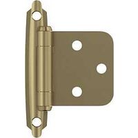 Amerock BPR3429BBZ Cabinet Hinge, 110 deg Hinge Opening, Self-Closing Close, Golden Champagne