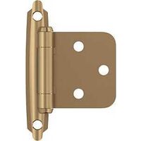 Amerock BPR3429CZ Cabinet Hinge, 110 deg Hinge Opening, Self-Closing Close, Champagne Bronze