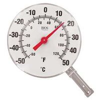 0528562 - THERMOMETER DIAL 6IN WHITE
