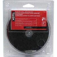 TASK T22511 Backing Pad, 5 in Dia, 1/4 in Arbor/Shank, Rubber