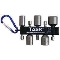 TASK T67395 Magnetic Nutsetter Assortment with Carabiner Clip
