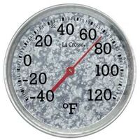 THERMOMETER GALV METAL 8IN    
