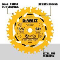 CIRCULAR SAW BLADE 24T 6-1/2IN