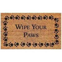 MAT WIPE YOUR PAWS 18IN X 30IN