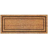 Americo Home Natural CoCo Series 77FLCLB025 Classical Border Door Mat, 60 in L, 24 in W, Rectangular, Natural Pattern