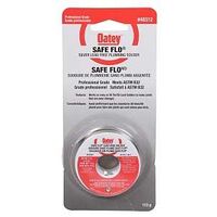 Oatey Safe-Flo 48312 Wire Solder, 113 g Carded, Solid, Silver Gray, 215 to 237 deg C Melting Point