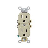 GROUNDG OUTLET IVORY 15A 125V 