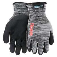 COATED GLOVES NITRILE BLACK L 