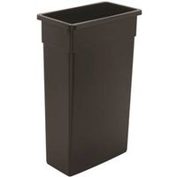 Continental 8322BK Rectangle Refuse Trash Receptacle 23 gal 30 in L
