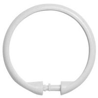 SHOWER RING SMOOTH WHITE      