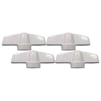 HANDLE T WND WHT 11/32IN 4/PK 