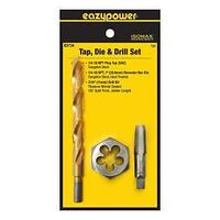 TAP&DIE&DRILL SET 1/4-18X7/16 