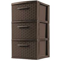 1059989 - TOWER 3 DRAWER WEAVE EXPRESSO