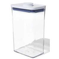 Good Grips POP 11234500 Food Container, 2.7 qt Capacity, Plastic, Clear, 4.3 in L, 6-1/2 in W, 9-1/2 in H