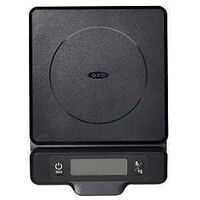 Good Grips 11238300 Food Scale with Pull Out Display, 5 lb Capacity, Backlight, Digital Display, g, oz