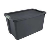 Sterilite 22193V04 Storage Tote, Polypropylene, Flat Gray, 31-5/8 in L, 20 in W, 17-1/4 in H