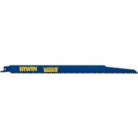 Irwin 372156P5 Reciprocating Saw Blade, 3/4 in W, 12 in L, 6 TPI, Bi-Metal Cutting Edge
