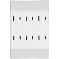 1104165 - TAP DUPLEX TO 6OUTLET GND WHT