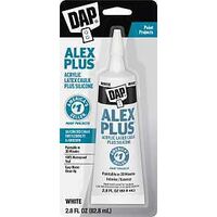 CAULK SILI ACRY LATEX WH 2.8OZ