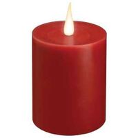 CANDLE PLR JPG FLM LED RED 4IN