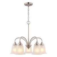 1197953 - CHANDELIER 5LT SATNIC/FWG 22IN