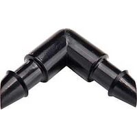 BARBED ELBOW POLYP BLACK 1/4IN