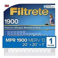 FILTER AIR 1900MPR 20X20X1IN - Case of 4