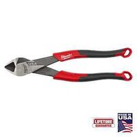 Milwaukee MT558 Cutting Pliers, 8 in OAL, 0.97 in Cutting Capacity, Black/Red Handle, 0.7 in W Jaw