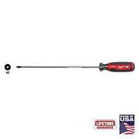 Milwaukee MT204 Screwdriver, #2 Drive, Phillips Drive, 14.3 in OAL, 10 in L Shank, Acetate Handle, Cushion-Grip Handle